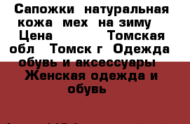 Сапожки (натуральная кожа, мех) на зиму  › Цена ­ 1 200 - Томская обл., Томск г. Одежда, обувь и аксессуары » Женская одежда и обувь   